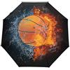 HMZXZ RXYY Sport Basket Pieghevole Auto Aperto Chiudere Ombrello per Donne Uomini Ragazzi Ragazze Antivento Compatto Viaggio Leggero Ombrello Pioggia, Multicolore