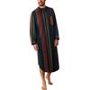 Xmiral Camicia da Uomo a Righe con Bottoni a Maniche Lunghe araba Musulmana alla Moda Casual Camicia Invernale (M,Verde)