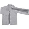 RUMAOZIA Dialyse Shirts Side Tear Away maniche lunghe Button Down Shirts Chemo Post OP Shirts Giacca a maniche lunghe con bottoni riabilitazione giacca da uomo laterale apribile dialisi, grigio scuro, XXL