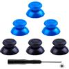Mekela - Bastoncini di ricambio per joystick, 5 coppie (10 pezzi) Black10 e Blue10.