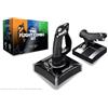 MAXX TECH HOTAS Pro Flight Combo Kit für PC, Xbox & PS4, Joystick - 8-Wege-HAT-Schalter, Schnellfeuer-Auslöser, Dreh-Ruder-Steuerung & Schiebeachse