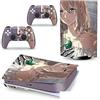 GALSOR Protettivo Decal Skin Per PS 5 Disk Edition Console 2 Controller Vinile Cover Wraps Per PS5 Disc Version 17020 Senza Bolle E Senza Residui