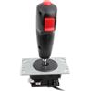 Riuulity Joystick con Grilletto a 8 Vie con Pulsante di Fuoco Superiore, Adatto per gli Appassionati di, Joystick di Volo Anti-attrito con Corsa da Media a Lunga