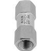 YWBL-WH Valvola Unidirezionale BSPP in Acciaio Inossidabile 304, Valvola di Ritegno Caricata a Molla Multidimensione, Valvole di Ritegno Industriali 1/8 per Tubi dell'acqua, Resistenza all'alta