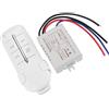 Aumotop Interruttore di Controllo Remoto Wireless per ON/OFF della Luce della Lampada per Lampada di Cristallo, Luce LED, Interruttore Controllo Remoto RF a 4 Vie Moderna a Bassa Pressione, Distanza