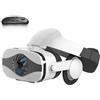 BHJAYIGS Occhiali VR, Visore Realtà Virtuale 3D, VR Visore Cuffie, Glasses 3D con Lenti HD Anti Luce Blu, Compatibili con Smartphone iPhone Android da 4,7-7,2 Pollici, Regalo di Natale, Regalo(D)