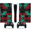YLMKMVLCZC Pelle Decalcomania Per PS5 Slim Skin Digital Edition Console E Controller Vinyl Cover Skins Wraps Resistente Ai Graffi Compatibile Con 62149 Avvolgimento Della Pelle