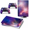 PDURMBUAB Nessuna Schiuma Nessuna Bolla Per PS5 Skin Disc Edition & Digital Console E Controller Vinyl Cover Skins Wraps Resistente Ai Graffi, Compatibile 07762(Disc Version)