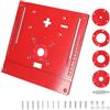 Generic Piastre per fresatrice per la lavorazione del legno | Strumenti router 2 in 1 per la lavorazione del legno - Piastra per fresatura in metallo, piastra da tavolo regolabile