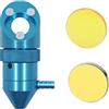 FONLAND K40 Testa Laser CO2 con Air Assist per K40 Laser Incisore Cutter Macchina per Incidere, Lente Dia 12/18mm FL50.8mm e Dia 16mm FL25.4mm Specchio 20mm