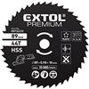 EXTOL PREMIUM Lama per sega circolare HSS, ∅89 x 1 x 10 mm, 44T