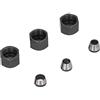 Generic Kit Adattatore per Mandrino per Fresa in Acciaio Al Carbonio 6 Mm 6,35 Mm 8 per Macchina per Incidere Elevata Resistenza e Durata