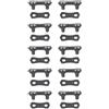 Vilgftyiet Maglie di giunzione della catena per motosega, confezione da 10 pezzi, semplici e preimpostate, passo 3/8, calibro 0,1 cm, spessore 1,3 mm, per motoseghe compatibili