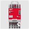 Milwaukee - Set di 5 punte da trapano in carburo di Shockwave