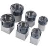 LINXUNJIA Sede della pinza a molla ER esagonale in acciaio duro con blocco mandrino quadrato ER32 ER25 ER40 adatta for macchina da taglio for incisione su tornio (Color : Square Type, Size : ER40)