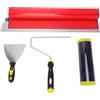 Spacnana Set di Raschietti per Cartongesso, Raschietto Liscio in Acciaio Inossidabile da 24 Pollici/60 Cm con Rullo da 9 Pollici per la Finitura delle Superfici del Soffitto del