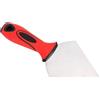 Sxhlseller Spatola Professionale per Mastice con Testa Triangolare in Acciaio Inossidabile con Manico in Nylon per Rimuovere Vernice, Mastice per Finestre, Rivestimento Murale da 3,5 per Progetti