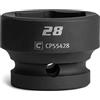 Capri Tools Bussola Stubby Impact da 28 mm, attacco da 1/2, 6 punti, metrico