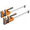 Bora Set di morsetti paralleli da 45,7 cm, confezione da 2 morsetti per la lavorazione del legno, con pressione uniforme, 571118T, marrone rustico