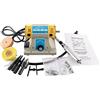 SEVEQIS Gioielli Rock Gem Lucidatura Tampone Macchina Da Banco Tornio Lucidatrice 350W Smerigliatrice Elettrica Mulino Rettificatrice Lucidatrice Kit di Strumenti(1)
