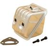 UYTGFO Adatto for Husqvarna 435 440 440E 445 445E 450 Motosega da giardino Parti di ricambio 544 14 77-02 Kit guarnizione vite gruppo marmitta di scarico