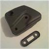UYTGFO Adatto for ZENOAH 2500 ALPINA A305C 2600 2900 3600 25,4 CC 12 MOTOSEGA GUARNIZIONE SILENZIATORE DI SCARICO PIASTRA DI SUPPORTO G2500 MARMITTA T2041-15100(Muffler with Plate)