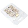 YDuupxe Set di Pinze in Rame da 10 Pezzi per Utensili Rotanti, Cappuccio Zigrinato Facile Installazione, con Intervallo di Serraggio da 0,5-3,2 Mm per Punte da Trapano e Teste