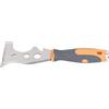 Fockety Coltello per Stucco 16 in 1, Raschietti Multifunzionali in Acciaio Inossidabile, 4 Punte per Cacciavite, Impugnatura Ergonomica, Materiale ABS, per Lavori Multiuso con Dimensioni
