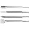 GRAPHITE Scalpello per piastrelle SDS Plus, scalpello piatto, set per martello perforatore SDS-plus, accessorio professionale, per forgiatura, scalpello e levigatura di superfici