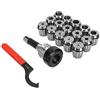 Mavaol R8 ER40 Collet Chuck Set, set di colletti da 15 pezzi con supporto da collezione R8, alta forza di serraggio, precisione per macine