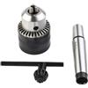 RichVibe Mandrino per trapano contropunta con albero MT2 per mini tornio in metallo 7x10, mandrino in metallo con chiave per prestazioni di perforazione antiscivolo
