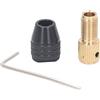 Culnflun Set di mandrini per trapano, utensile rotante per mandrino per trapano a 3 griffe, set di chiavi esagonali con asta di prolunga per pinza autoserrante, per trapani (Foro da 3,17 mm)