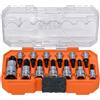 Klein Tools 65213TX - Set di chiavi a bussola Torx T8 toT60, 1/4, 3/8 e 1/2, in acciaio Cr-V Premium, custodia MODBox, 13 pezzi