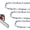 GnDaYoug Confezione da 3 catene per motosega da 20,3 cm, passo 3/8, calibro 1,27 cm, 33 maglie per Sun Joe SWJ800E, SWJ806E, Greenworks 20302, Portland 62896, Oregon S33, WEN 4019, seghe a palo Earthwise e