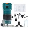 BOROCO 800W Elettrico Strumento del Router di Legno Mano Bordo Trimmer Lavorazione Del Legno Palmare Strumento di Taglio del Legno Macchina Rifilatrice 30000rpm Compact Palm Router(Spina UE)