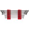 TEKTON Long Flex Head 12-Point Ratcheting Box End Wrench Set with Modular Slotted Organizer, 7-Piece (6-19 mm) | WRB96301