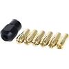 GKYQVE 7 pinze in ottone 1.0/1.6/2./.4/3./3. + controllo M8 x .75 per utensili rotanti a cricchetto