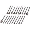 Gogogmee 20 pezzi Punte Rotative in Acciaio per Lavorazione Legno Incisione Levigatura e Foratura Rotanti per Modellismo e Scultura Kit Professionale Resistente e Preciso