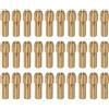 QUARKZMAN 30 Pezzi di Mandrini in Ottone da 1,6 Mm per Smerigliatrici Elettriche, Set di Punte per Trapano a Cambio Rapido per Utensili Rotanti, Diametro dell'Asta 4,3 Mm