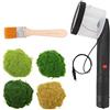 Aumotop Set Applicatore Floccante Mini Applicatore Floccaggio Statica Leggero per Modellazione Scenica di Tavoli con Sabbia Fai-da-te, con 4 Colori di Polvere D'