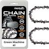 Mamuth Wild Nature 2 catene per motosega, 40 cm, 1,1 mm, 57 TG, per Green Machine 41