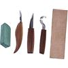 KONTONTY Kit per Intaglio del Legno Scalpello per Intaglio Mano Coltello per Legno Strumenti per Falegname Manico
