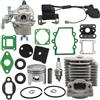 LIWaaGe Adatto for NB411 CG411 Cilindro da 40 mm Pistone Carburatore Bobina di accensione Kit Elemento filtrante Guarnizione collettore Set paraolio