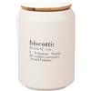 Villa d'Este Home Tivoli Biscottiera 1,7 l in ceramica, coperchio in bambù, Victionary