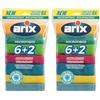 Arix | Microfibre Panni Multiuso, 8 Morbidi Panni 30x30cm, Antibatterici, Rimuovere Sporco Ostinato, Cattura Polvere e Sporco (Confezione da 2)