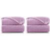 DecoKing Coperta Plaid Pile 70x150 cm per Letto Singolo Calda Accogliente e Spessa in Morbido Velluto Stile Scandinavo Per Letto Divano Sedia Tutte le Stagioni Lilla Henry (Confezione da 2)