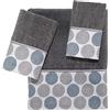 Avanti Linens Set di asciugamani da 3 pezzi con cerchi punteggiati.