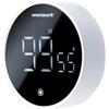 Westmark Timer Digitale Rotondo con Magnete - Regolabile fino a 99 minuti e 55 secondi, ideale come timer da cucina o per lo sport - Allarme silenzioso e acustico.