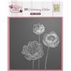 Nellie's Choice Cartella per Embossing 3D Fiori 15 x 15 cm - Cartelle per Goffratura e Accessori - Fai da Te, DIY, Biglietti, Artigianato, Scrapbooking e Journaling