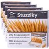 LifeChic Cantini Life Chic Stuzzicadenti in Legno a Doppia Punta 6,5 cm, 300 Pezzi Incartati Singolarmente in Carta, Box Richiudibile in Cartoncino - Uso Alimentare, Bar, Ristorazione, Aperitivi